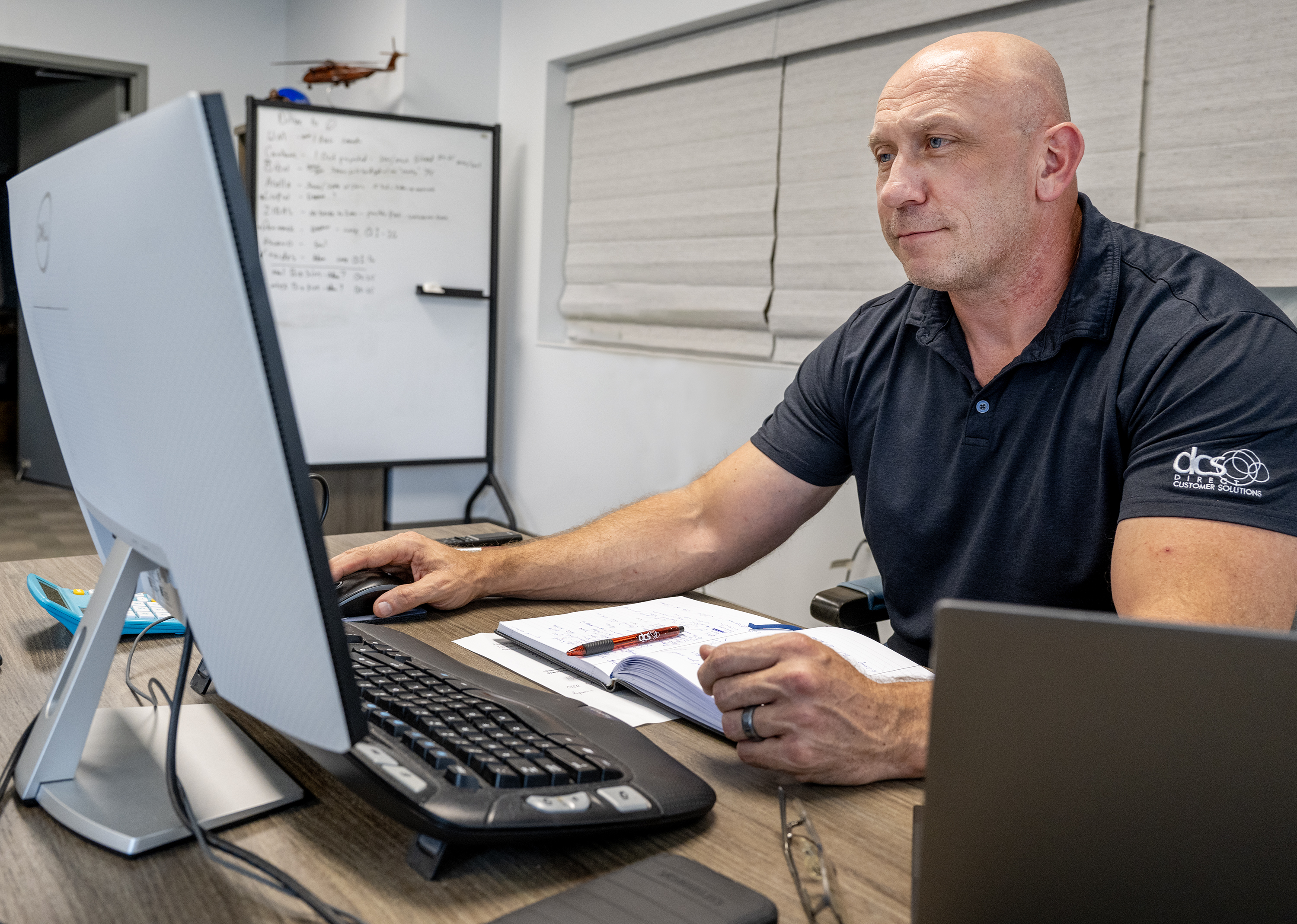 Man Looking at Computer